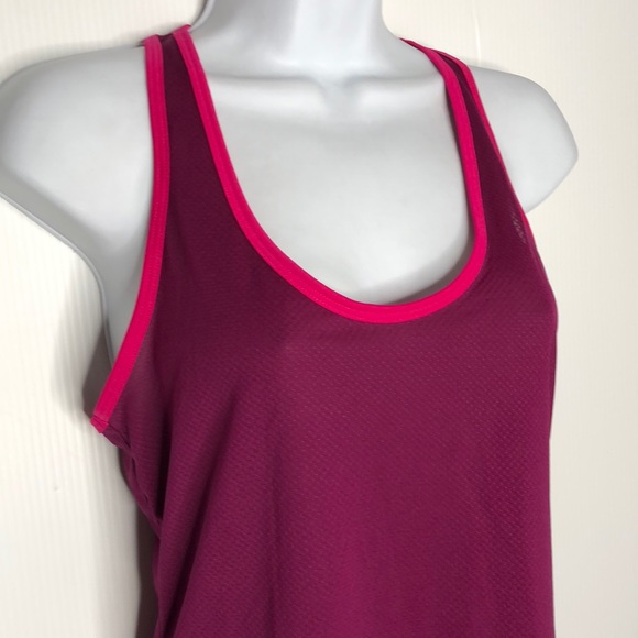 Old Navy Purple Pink Trim Racerback Tank Top XS - Picture 3 of 7